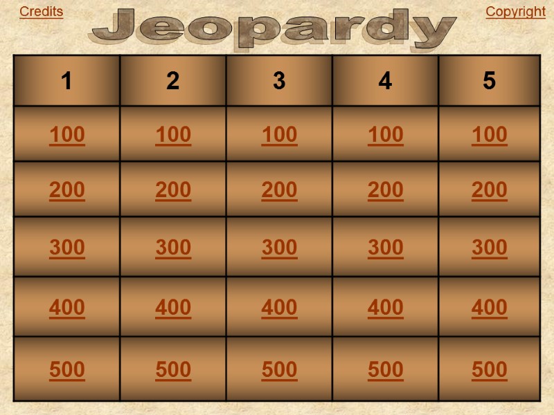 Jeopardy Credits Copyright